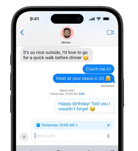 Send Later with Scheduled Messages IOS 18