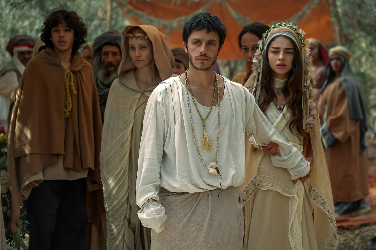 Hilla Vidor as Anne, Ido Tako as Joseph, Keren Tzur as Elizabeth, and Noa Cohen as Mary in ‘Mary Movie’