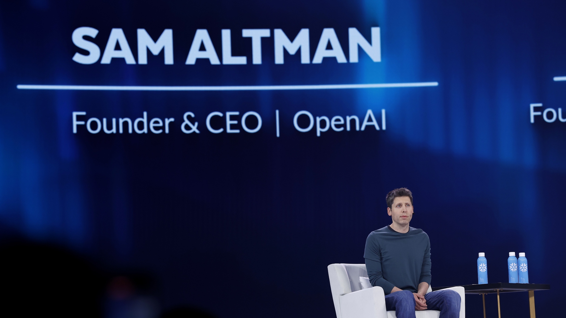 Open AI CEO Sam Altman speaks during Snowflake Summit 2025 at Moscone Center on June 02, 2025 in San Francisco, California. OpenAI